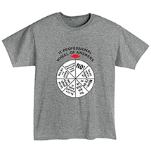 Alternate Image 1 for IT Wheel of Answers T-Shirt or Sweatshirt
