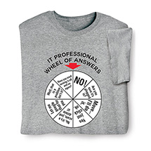 Product Image for IT Wheel of Answers T-Shirt or Sweatshirt