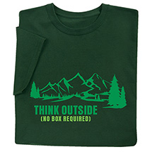 Product Image for Think Outside (No box Required) T-Shirt or Sweatshirt
