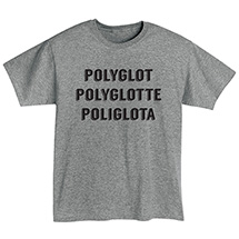 Alternate Image 1 for Polyglot T-Shirt or Sweatshirt