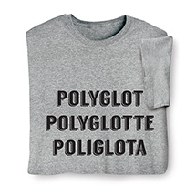 Product Image for Polyglot T-Shirt or Sweatshirt