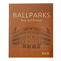 Product Image for Personalized Leatherbound Ballparks Past and Present (Hardcover)
