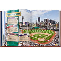 Alternate Image 1 for Personalized Leatherbound Ballparks Past and Present (Hardcover)