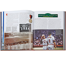 Alternate Image 2 for Personalized Leatherbound Ballparks Past and Present (Hardcover)