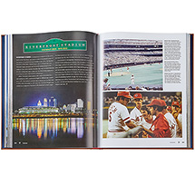 Alternate Image 3 for Personalized Leatherbound Ballparks Past and Present (Hardcover)
