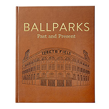 Non-Personalized Leatherbound Ballparks Past and Present (Hardcover)