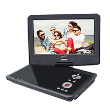 Alternate Image 1 for Portable DVD Player with digital TV, USB, SD Inputs & Swivel Display