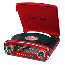 Product Image for Retro Turntable with AM/FM Radio