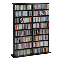 Product Image for Double Width Wall Storage for DVDs, CDs and More