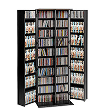 Alternate Image 1 for Grande Locking Media Storage Cabinet with Shaker Doors for DVDs and More