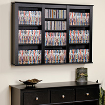 Alternate Image 1 for Triple Wall Mounted Storage CDs and DVDs