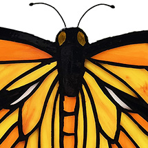 Alternate Image 4 for Monarch Butterfly Stained Glass Window Panel