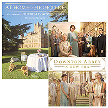 Downton Abbey: A New Era (2022 Movie) DVD & At Home at Highclere Book Bundle
