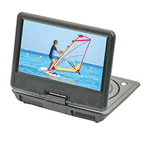 Alternate Image 1 for 9' Portable DVD Player with digital TV, USB, SD Inputs & Swivel Display