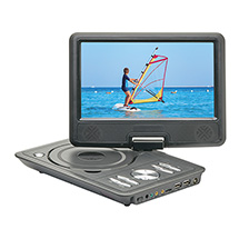 Alternate Image 3 for 9' Portable DVD Player with digital TV, USB, SD Inputs & Swivel Display