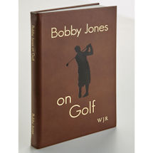 Product Image for Personalized Leather-Bound Bobby Jones on Golf Leather Book with Initials
