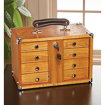 Alternate Image 1 for Oak 4-Drawer Cabinet