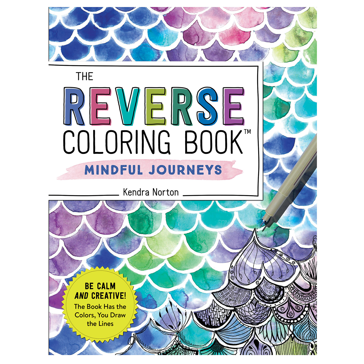 Reverse Coloring Book: Mindful Journeys | Shop.PBS.org